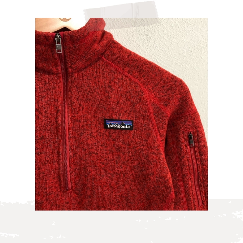 Patagonia xs Better Sweater 1/4 zip copper red - Picture 4 of 6